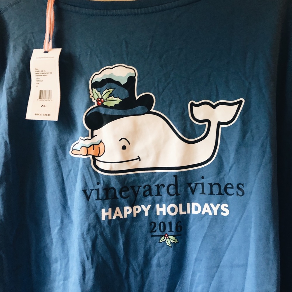 NWT VINEYARD VINES HOLIDAY SHIRT 2016